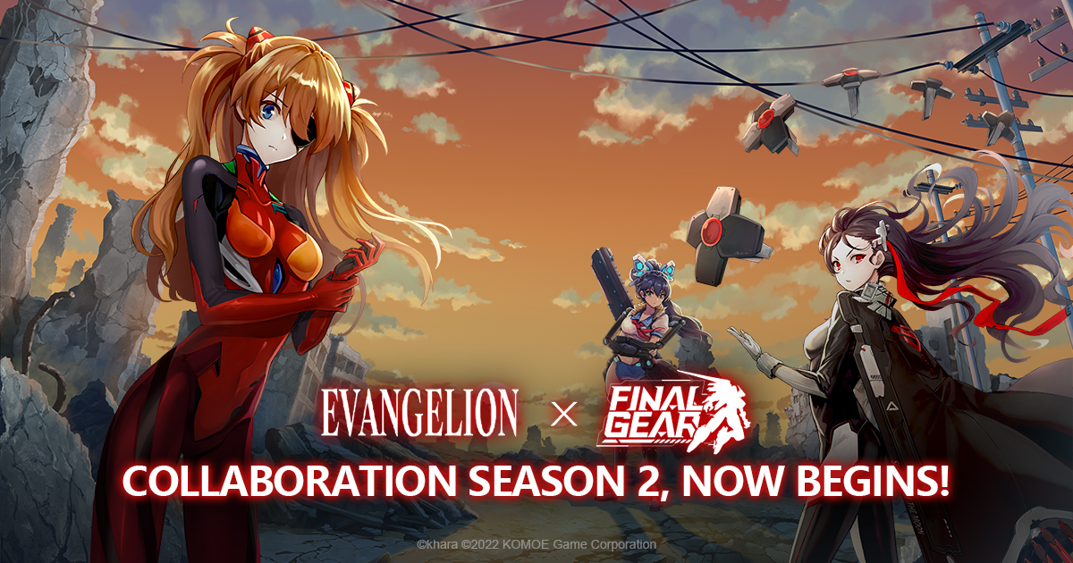 FinalGearEN's tweet photo. 【Final Gear X Evangelion】 Collab Event Season 2, Begins Now!

Ready to strike again, Captains? 

Available: After Maintenance, Apr. 7th -- Before Maintenance, May 5th

#Evangelion  #FinalGear https://t.co/xBEhXLYrJj