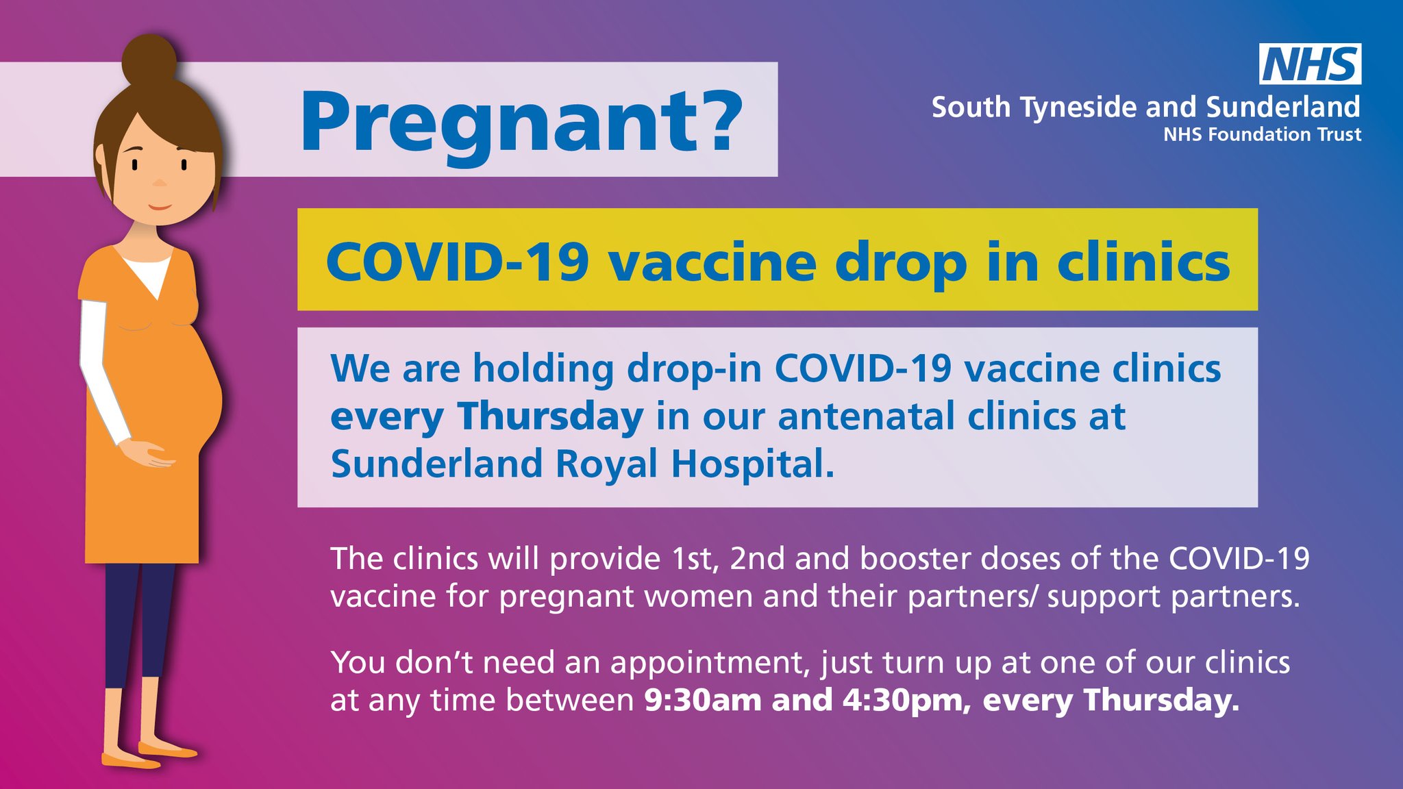 South Tyneside and Sunderland NHS Foundation Trust on Twitter "🤰 COVID
