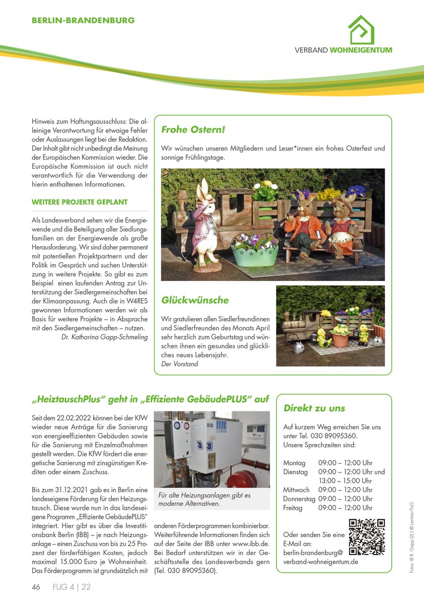 As part of the #Women4RES project, 4 Berlin residential quarters are being investigated from an energy perspective. 

Read the full article, written by Katharina Gapp-Schmeling (in German), in the Verband Wohneigentum Magazine 👇