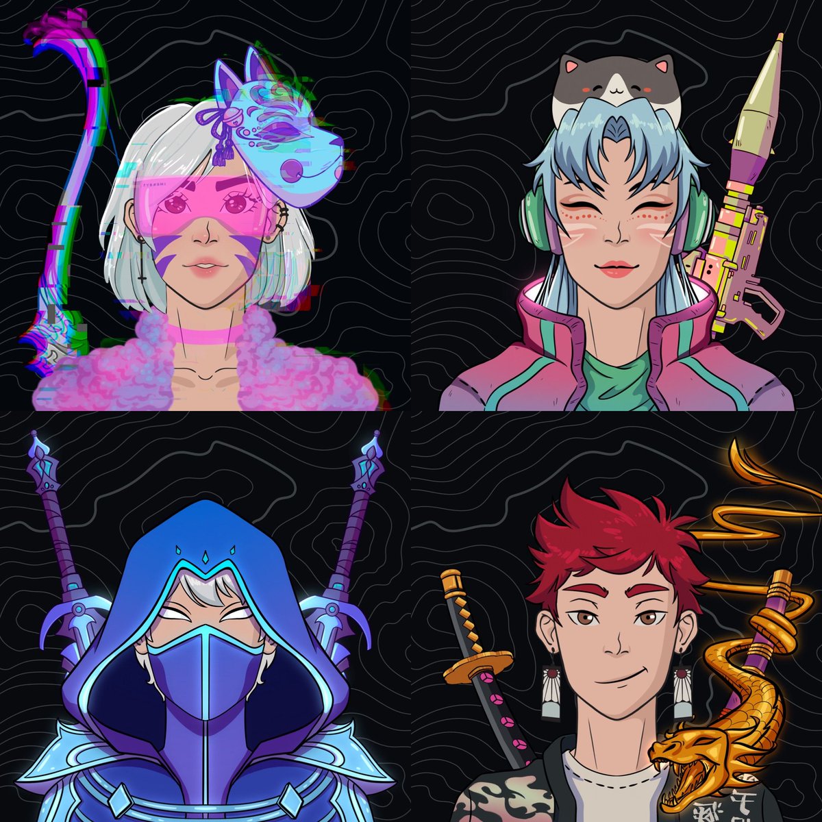 Hey guys! Would love some support for nft project  <a href="/thehierarchy__/">The Hierarchy</a> that I'm part of 💜

Here are some sneakpeaks :). I won't let you down. 

#NFTCommmunity #NFTProject