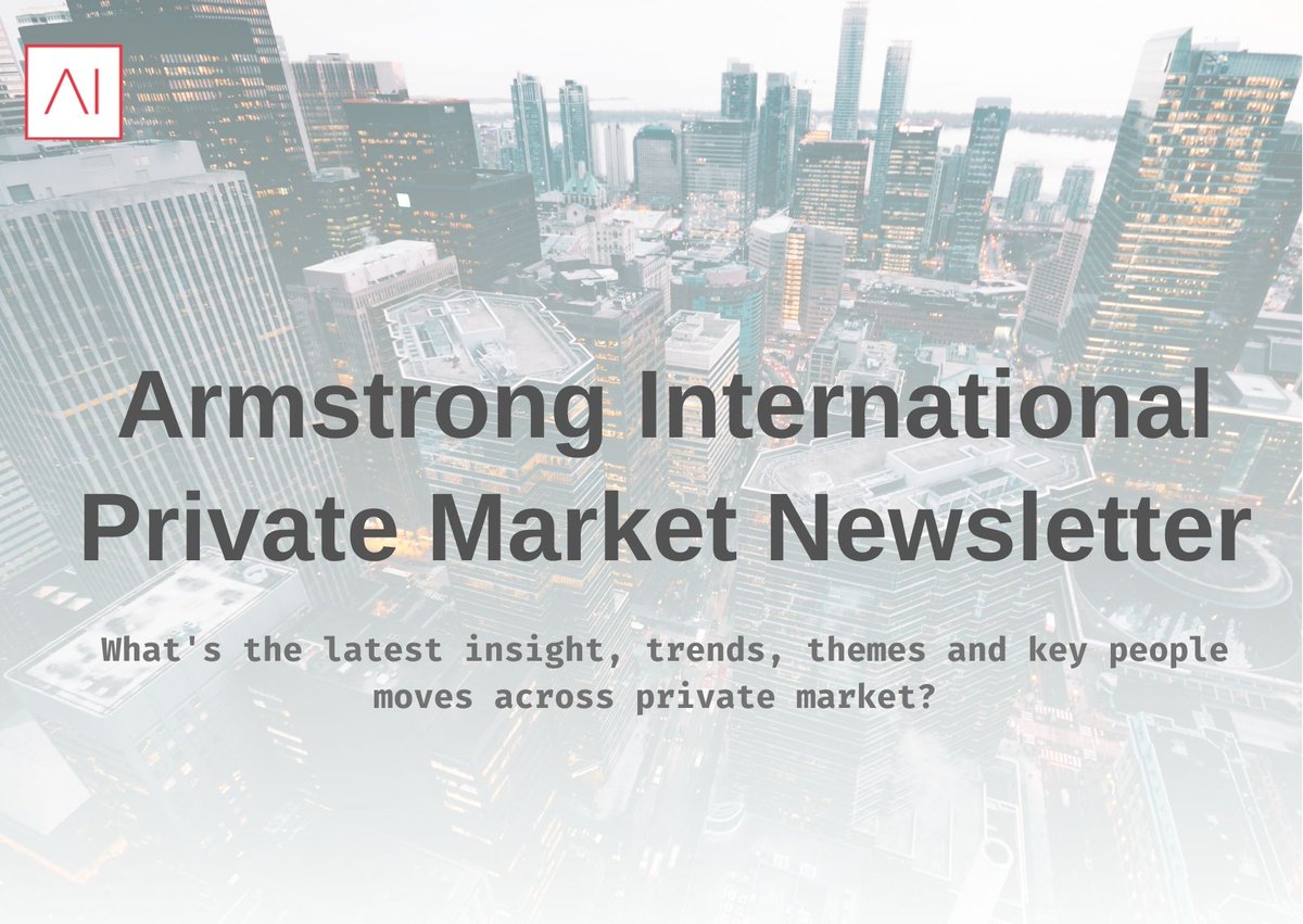 armstrong_int's tweet photo. What's the latest insight, trends, themes and key people moves across #privatemarket?

Take a read of our private market newsletter - https://t.co/K2HJnGivr3
Subscribe for latest update: https://t.co/2pvcmHLsfk

#credit #realestate #infrastructure #vc #privateequity #distribution https://t.co/uqtes1BGdC