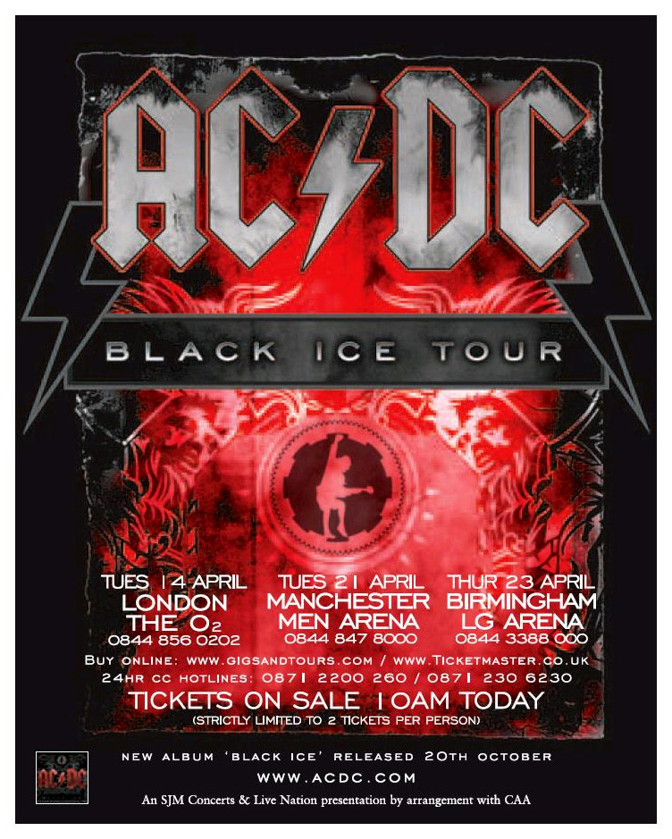 on Twitter: "OTD 2009 - AC/DC plays two at The in London during the “Black Ice” European tour. https://t.co/1wDIaDyZXi" /