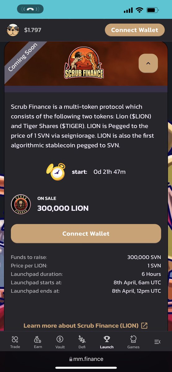 KatsuDonSan_MMF's tweet photo. Thanks $MMF ￼￼￼￼￼￼￼￼￼🚀🚨 $18.4m ￼￼LFG!! 🚨🚀 Incoming $LION Launchpad uses $SVN to raise! 3 lucky winners that RT, follows me, @MMFcrypto , @MadMeerkatNFT, tag 3 friends to win 69 $SVN! 24H ONLY! #MMFinance #MadMeerkat #Cronos #CronosChain $MMO $MSHARE $METF $MAD $CRO https://t.co/7NWxF41YMJ