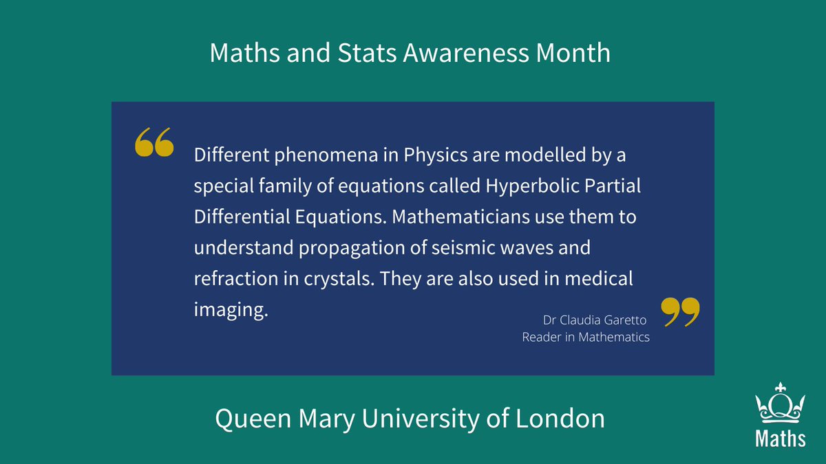 QMULMaths's tweet photo. A big thank you to @cgarettomath for today's #MathStatMonth tweet.
To learn more about Claudia's research, click the link π
https://t.co/F6ZX8KkL8R
#MathsAndStatsMonth #Earthquakes #Crystals #PDEs #Physics https://t.co/CHuVuQuLLt