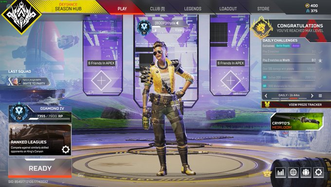 Diamond early, going to be grinding hard this split https://t.co/wBKE1Aa962<a href="/tag/apexlegendsclips"class="tags"><span>#apexlegendsclips</span></a>