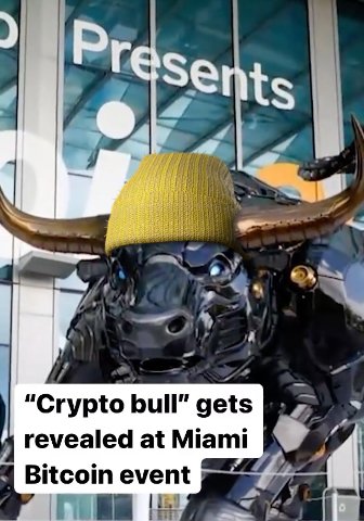 Thank you @bloombergbusiness for promoting THE Cryto bull. Did you know that @Crypto_Bull_NFT is the THE Crypto bull in the NFT space? 🐂 We think it's time to get #superbullish now! <a href="/NFT/">NFT</a>s @NFT <a href="/BlueChipNFTs/">BlueChipNFTs</a> #bullish
instagram.com/p/CcBW-ksDJZ4/