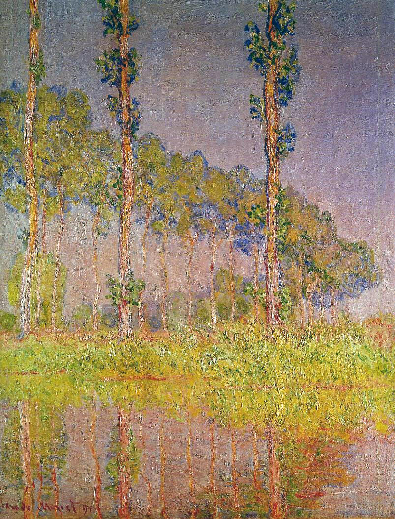 artistmonet's tweet photo. Three Trees in Spring, 1891 #monet #impressionism https://t.co/BG5Gn4BBRL