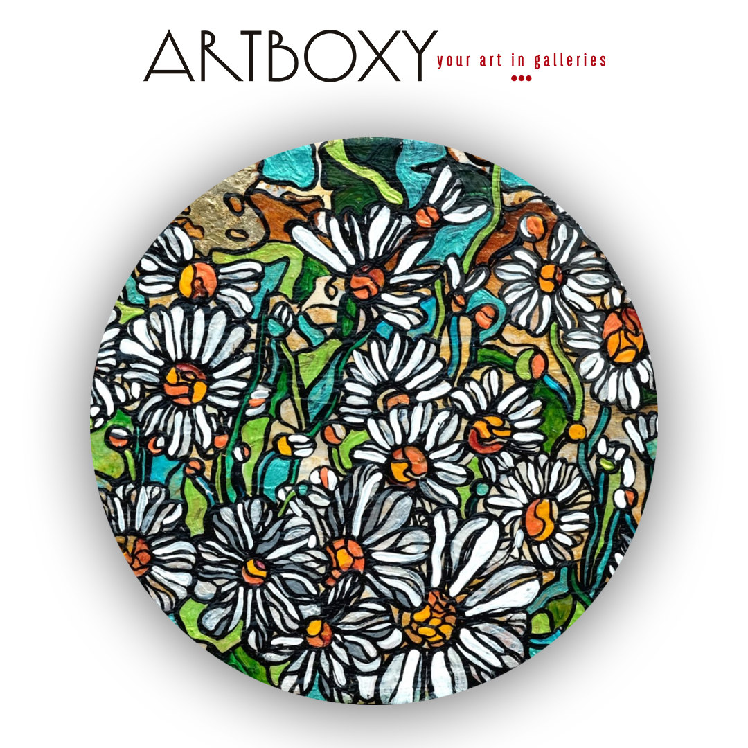 „Daises Emily“ by Mel Elston-Mendones  is exhibited in the ARTBOXY partner gallery Lelie Galerij, Amsterdam, Netherlands this month.

Explore the full artwork and many more on artboxy.com

🔴🔴🔴
#ARTBOXY #yourartingalleries #worldwidegalleries