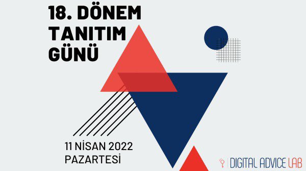 18. Dönem başvuruları pazartesi günü kapanıyor! Sırada ise ikinci aşama var. Başvurularını yapan tüm adayları 11 Nisan Pazartesi Saat 19:00'da tanıtım gününe bekliyoruz. Link mail kutunuzda!📩