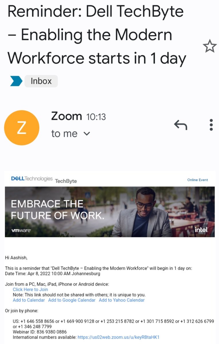 TheLifesWay's tweet photo. The time has come to login into the Webinar which is now less than 24 hours away! #DellTechByte #DellTechZA @DellTechZA @vmware_za @Intel_Africa #TheLifesWay #Johannesburg #SouthAfrica Still not registered then do so immediately!!! https://t.co/ReJLlcFDZV
