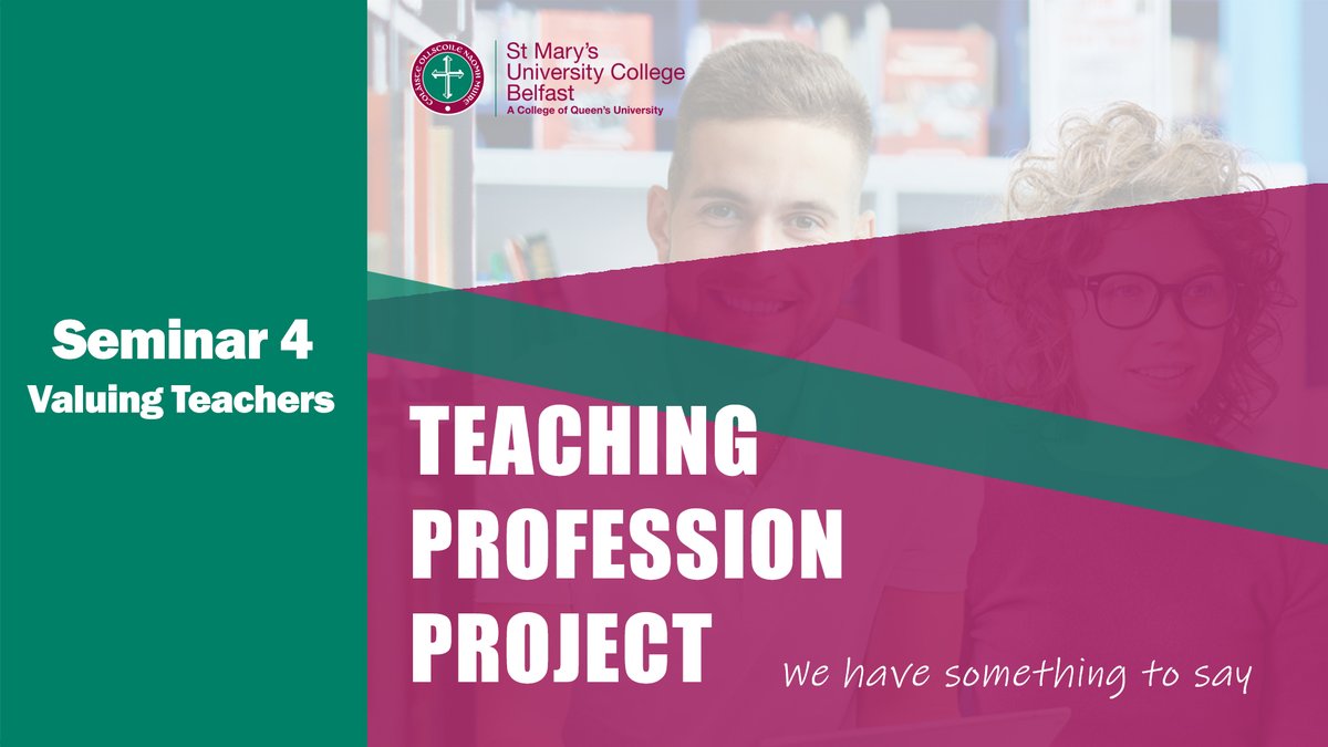 FREE Teaching Profession Project Seminar 4 'VALUING TEACHERS' - Chaired by Prof Peter Finn; ▶️Work of INTO in addressing key issues ▶️Teacher workload, Fair Pay in Education, Wellbeing 📆Tuesday 3rd May 🕟4:30pm Register for FREE bit.ly/3JdY6p3