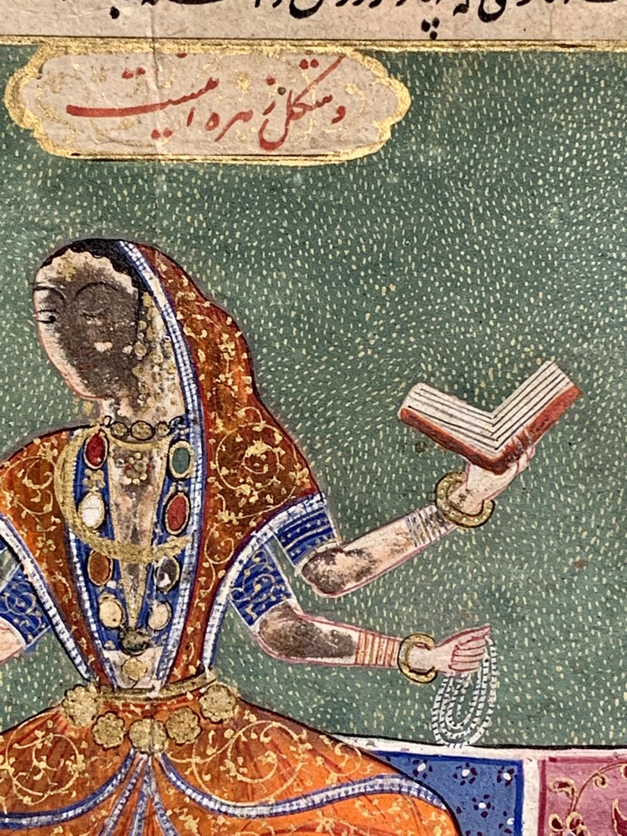 iamkristinesr's tweet photo. Tortoises, face, and forearms🐢
Lead containing pigments can react and discolour when near sulphur containing pigments, but it’s incredibly inconsistent in this painting.
@CBL_Dublin In 02 f.43, Nujum al-‘ulum, dated 978H/ 1570, Bijapur, India.
#CBLconservation #booksinbooks https://t.co/QrusEYaS7Y