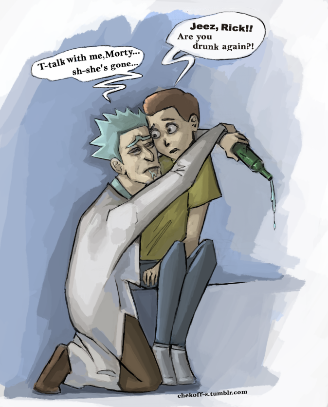 Chekoff_s's tweet photo. Wanna see my first digital Rickorty drawing? I wanted to draw them hugging together, but I was shy at that time to admit that I ship them, so I made a drawing where I pretend they talk about Unity XD
#c137cest #rickorty #RickXMorty #rickmorty https://t.co/LMjHVmXvAm