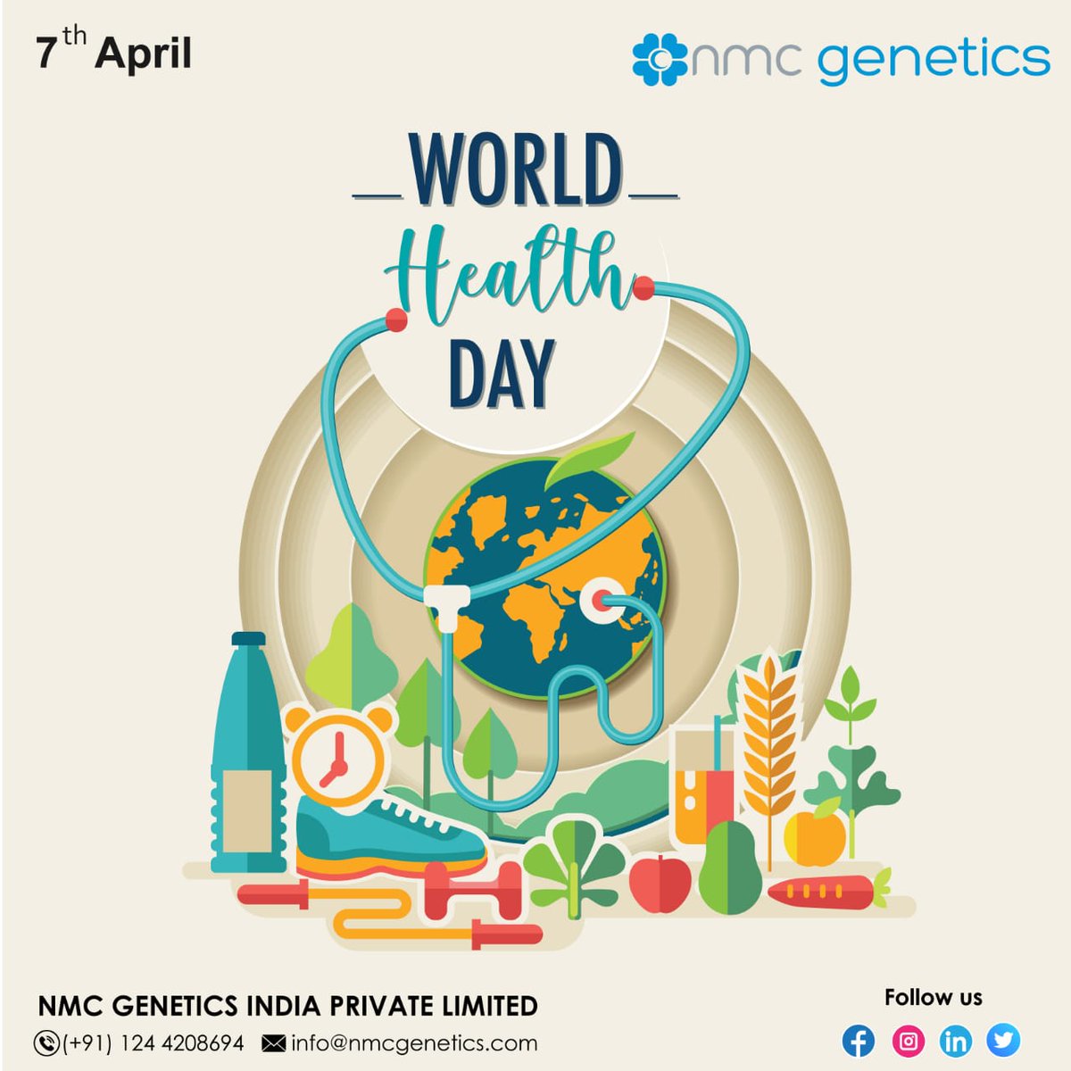 NeotechworldLab's tweet photo. World Health Day!
#healthylifestyle #wellness #genomics #genetictesting #worldhealthday #pharmacogenomics #nmchealthcare https://t.co/LdauQpMZah