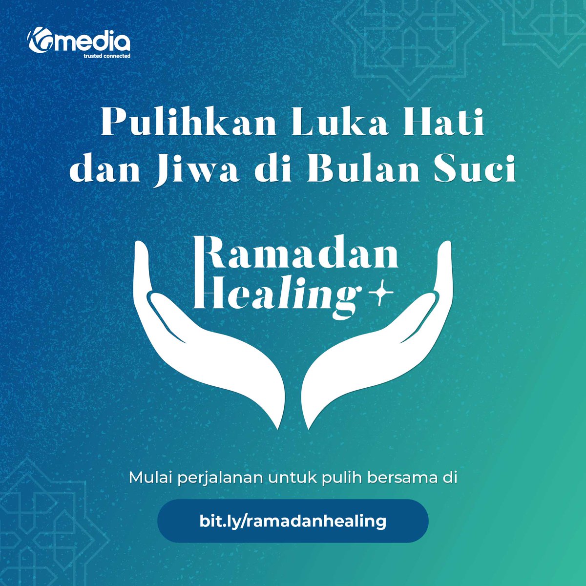 KontanNews's tweet photo. Jalan selalu terbuka untuk  individu yang ingin pulihkan luka hati &amp; jiwa. Persiapkan diri  lebih baik dengan berserah &amp; berbenah diri  di bulan suci.
Ayo, Mulai perjalanan untuk pulih bersama di
https://t.co/oO3Av7rYXC #TrustedConnected #RamadanHealing  #Ramadan1443H
@kgmediaid https://t.co/gfJjAc4vZN