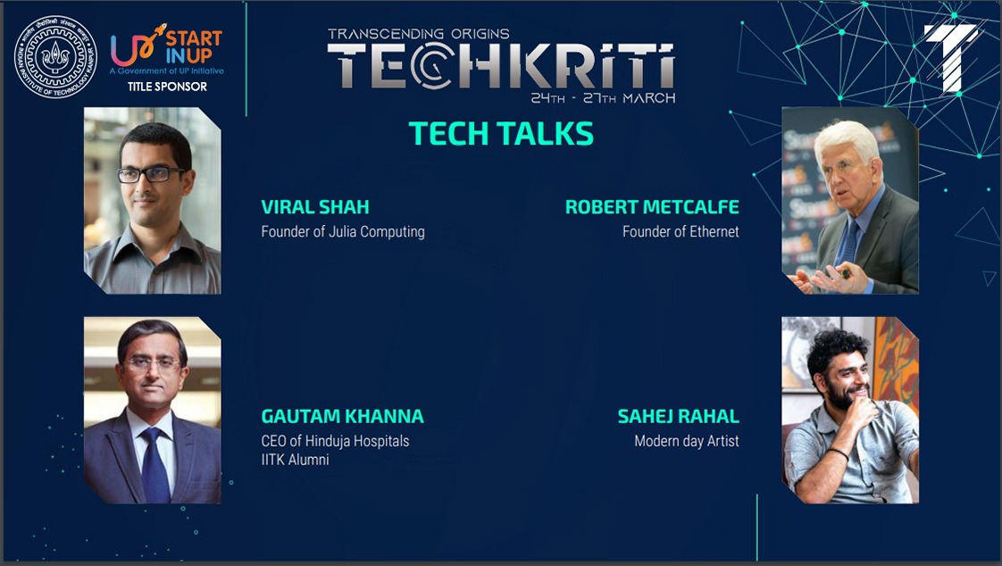 UPStartuppolicy's tweet photo. We congratulate @techkriti_iitk, @IITKanpur for successfully conducting a series of tech talks in its annual festival Techkriti’ 22 supported by #StartInUP.
Prominent industry experts shared their knowledgeful insights on various topics.
#Econclave
#Techkriti22
#iitkanpur https://t.co/uwjK92X0BB