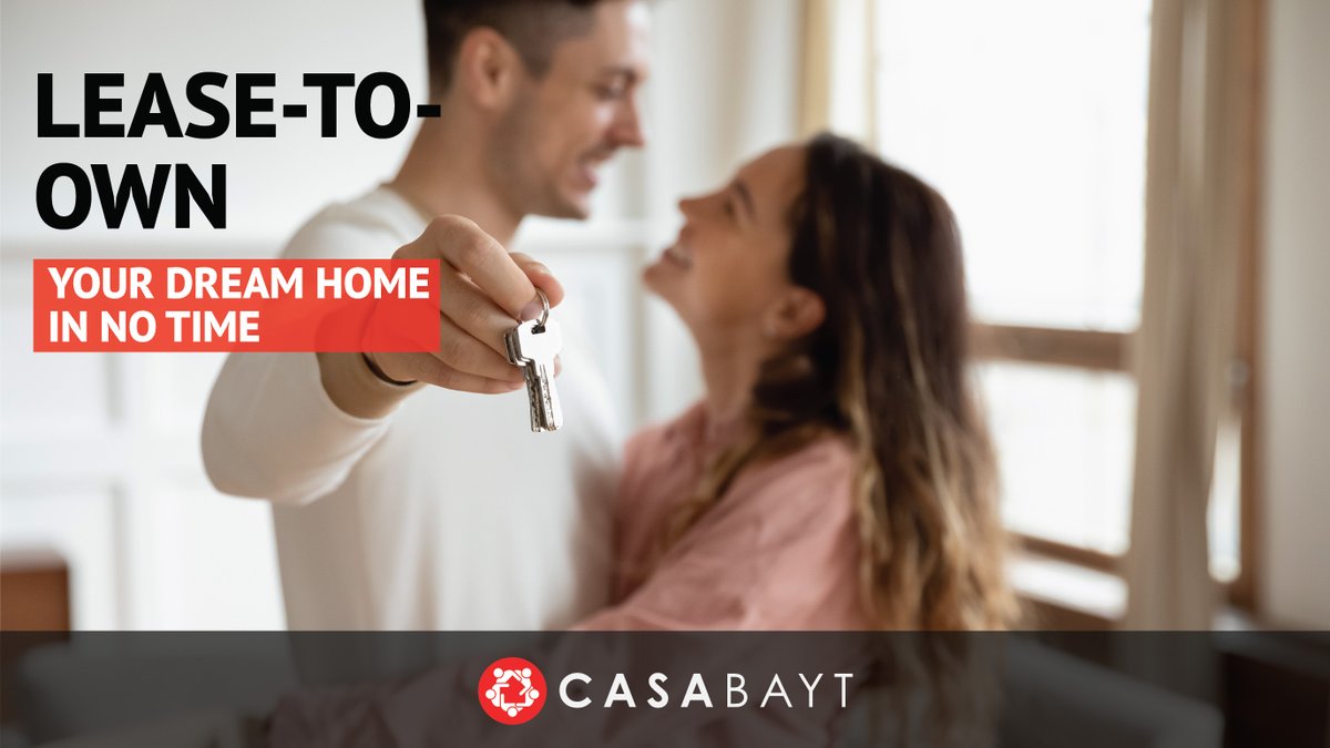 casabayt's tweet photo. With a:
✅ #Monthly_Rent
✅ #No_Mortgage
✅ #No_Hidden_Fees

You can own your #home in a few years with #lease_to_own option from Casabayt.

Apply to Check if you Qualify👇🏼
https://t.co/vdyqkCoPLs

#RealEstate #Housing #HouseFinance #Investment #HomePurchase #LebaneseDiaspora https://t.co/7swv1CDLMu