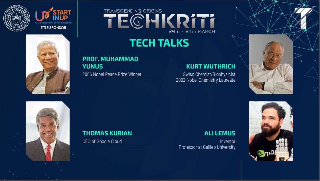 UPStartuppolicy's tweet photo. We congratulate @techkriti_iitk, @IITKanpur for successfully conducting a series of tech talks in its annual festival Techkriti’ 22 supported by #StartInUP.
Prominent industry experts shared their knowledgeful insights on various topics.
#Econclave
#Techkriti22
#iitkanpur https://t.co/uwjK92X0BB