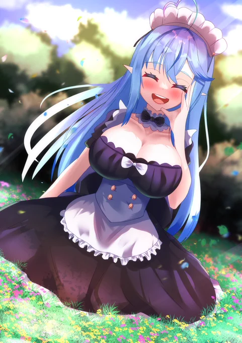 メイドラミィちゃん
「ご主人様ー!ここ、綺麗ですよー!」
#LamyArt 