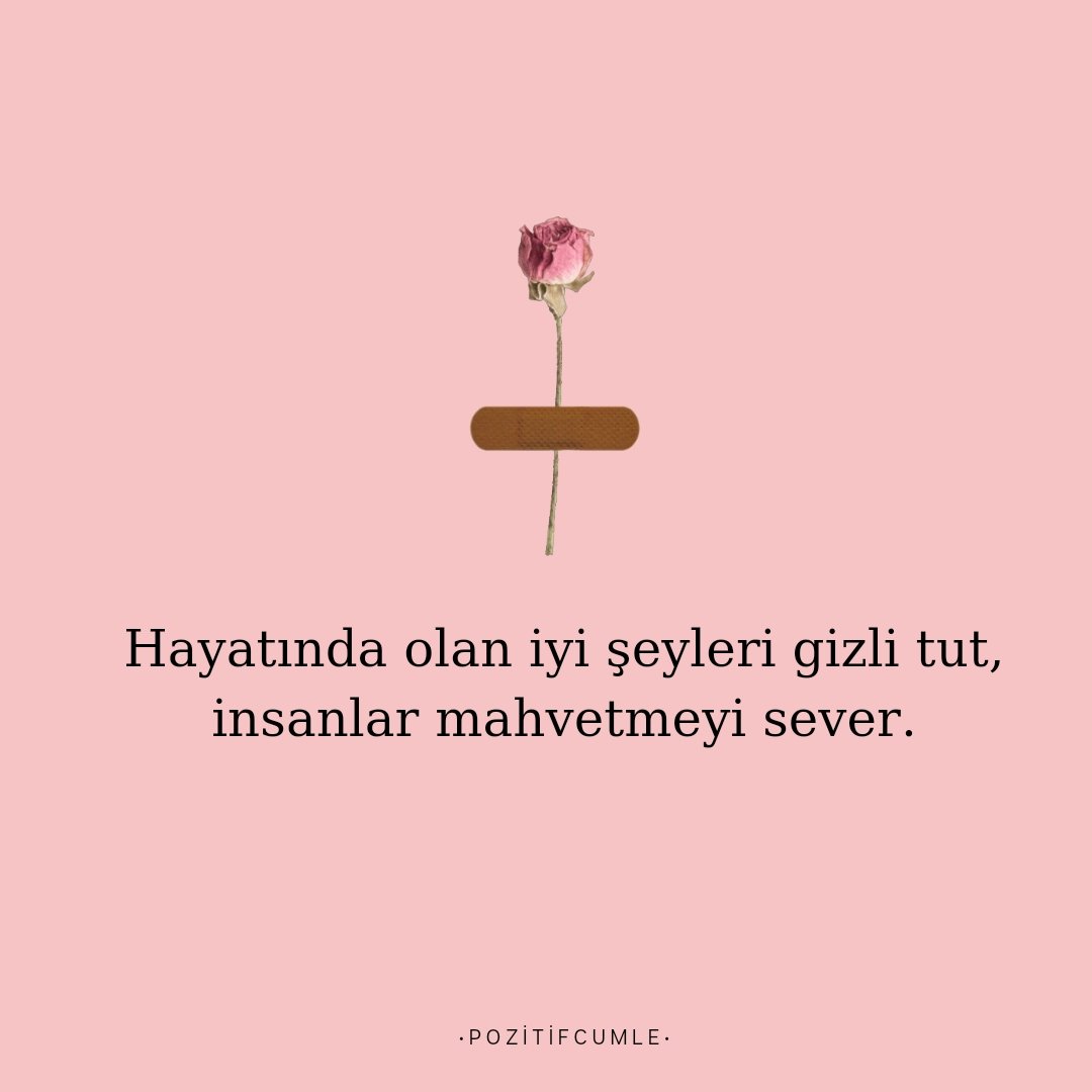 POZİTİF CÜMLELER (@pozitifcumle) on Twitter photo 