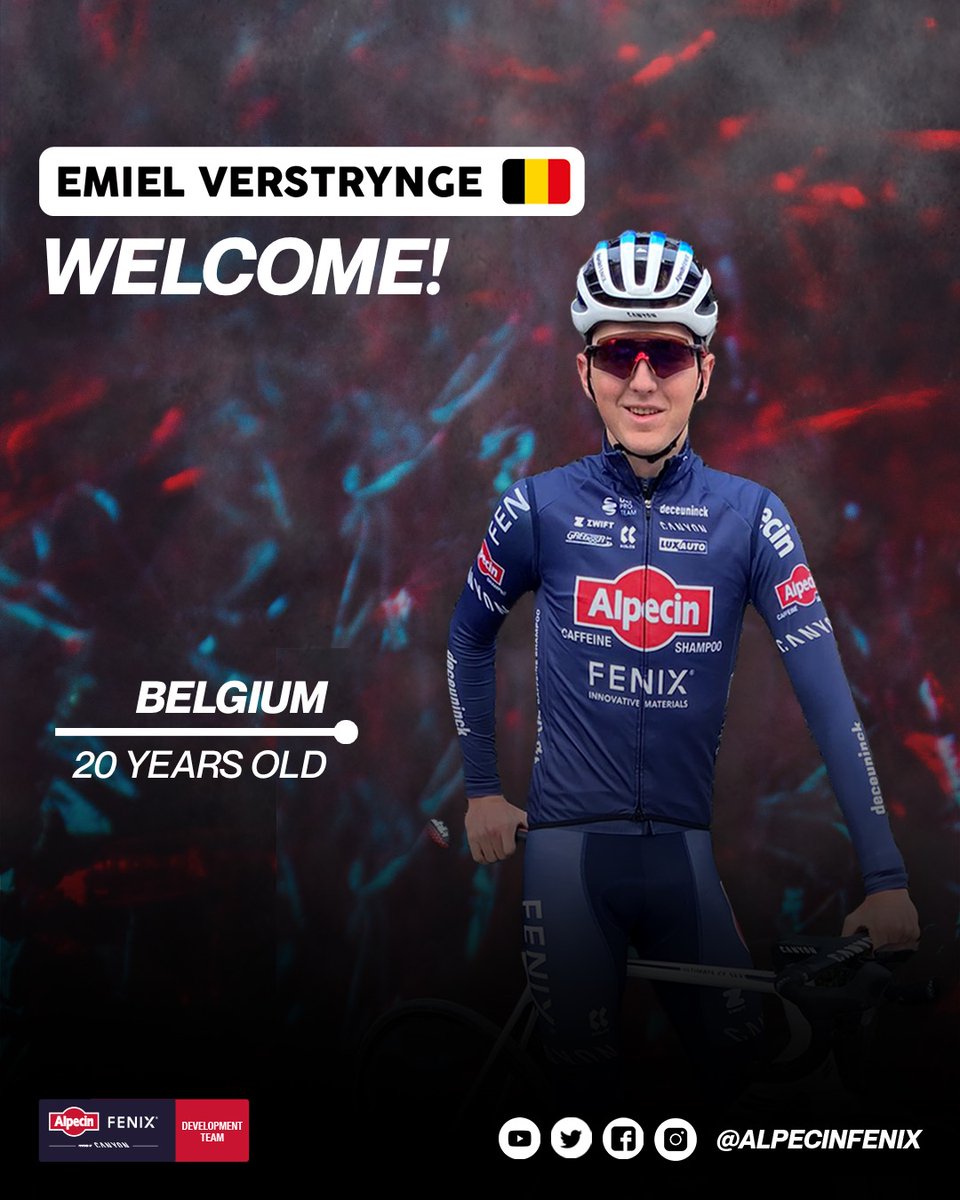 A warm welcome to Emiel Verstrynge, Toon Vandebosch and U23 CX world champion Joran Wyseure, who have joined our #AlpecinFenix Development Team for this year’s road season! 🔵🔴