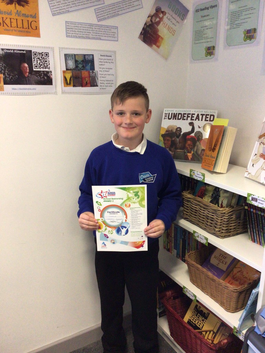OABroadoak's tweet photo. Congratulations Charlie from #5MH on achieving his School Swimming Award 3 #Y5 #swimming #SelfControlled https://t.co/pdezCLp3Ju