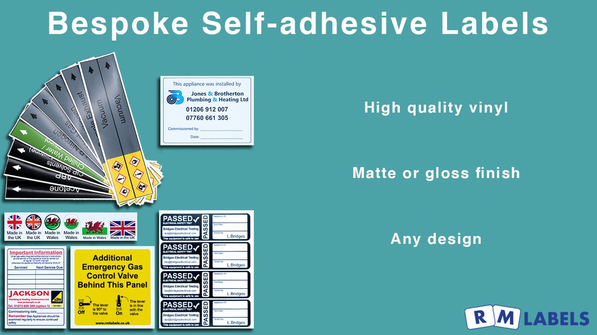 RMLabelsLtd's tweet photo. Our custom vinyl labels are printed on the highest quality self-adhesive vinyl with either a high gloss or matte finish.

Bespoke sizes and shapes available in full colour.

Give us a ring on 01348 840 675 to discuss your requirements or email info@rmlabels.com for a fast quote. https://t.co/V5KzYTpKoH