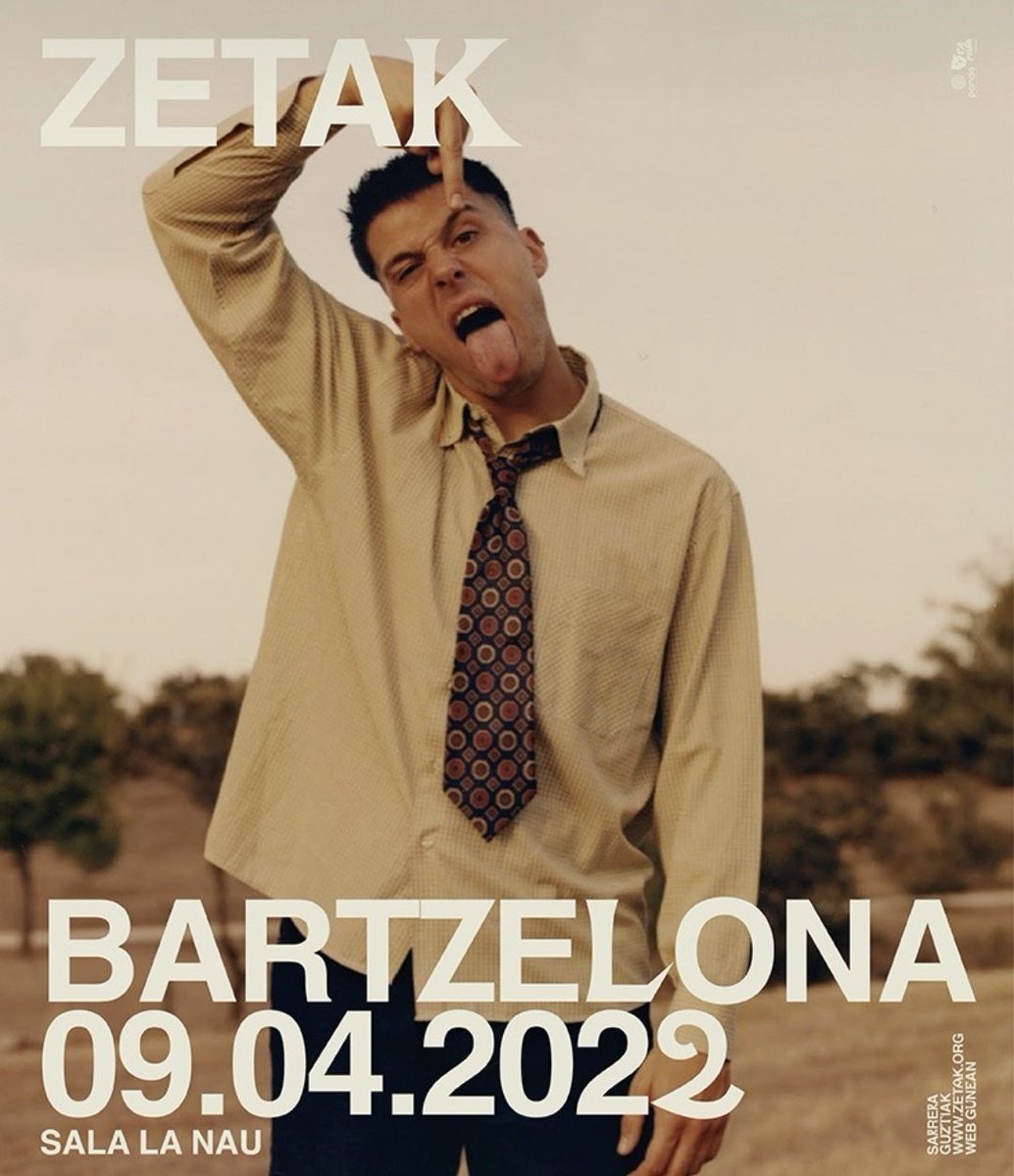 Concert amb ZETAK dissabte a Barcelona.

📍Sala La Nau
⏲️22h
🎟️15€

#salalanau #barcelona #concertscatalunya