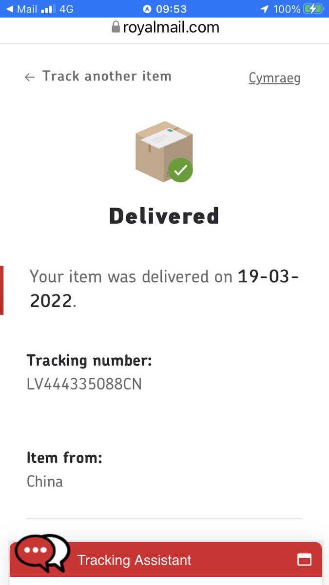 FloDocwra's tweet photo. @RoyalMailHelp my delivery has not been received yet but says it has on tracking! https://t.co/KhPQkDBDsk