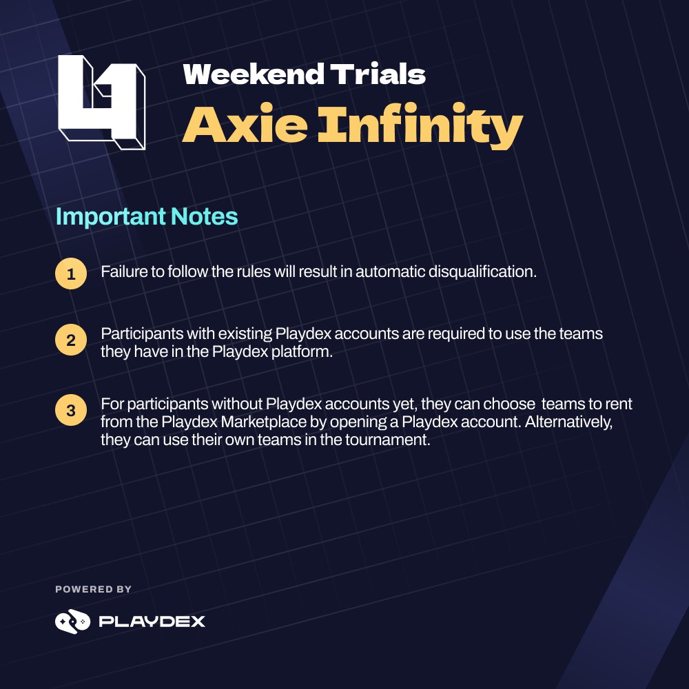levelone_gg's tweet photo. Happy Thursday, y'all!✨ Just a few IMPORTANT THINGS TO REMEMBER for the upcoming tournament this Saturday‼️ 

And hey, haven't registered yet? HURRY UP because slots are running out! Sign up TODAY before it's too late: https://t.co/OrjGYT3Oed

#LevelOneGaming
#PoweredByPlaydex https://t.co/uOm5OY1p4v