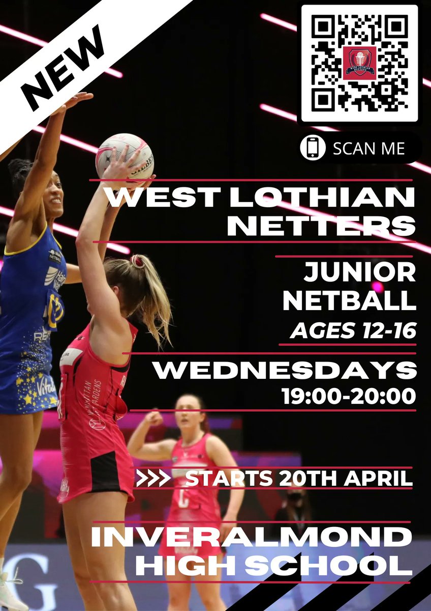 New to Livingston!

bookwhen.com/westlothiannet…

#netball #livingston <a href="/LoveWestLothian/">West Lothian Council</a> <a href="/XciteLeisure/">Xcite Leisure</a> <a href="/ScotClubSport/">Scottish ClubSport</a> <a href="/WLWildcats/">WestLothian Wildcats</a> <a href="/ActiveWL/">Active West Lothian</a> <a href="/WestLothianCour/">West Lothian Courier</a> <a href="/WestCalderHigh/">West Calder High</a> <a href="/InveralmondC/">Inveralmond CHS</a> <a href="/InveralmondP/">Inveralmond PE Dept</a> <a href="/StMargaretsAcad/">St Margaret's RC Academy</a> <a href="/deanschs/">Deans Community HS</a> <a href="/ActiveS_JamesY/">Active Schs JamesYng</a> <a href="/JamesYoungHS/">JYHS</a>