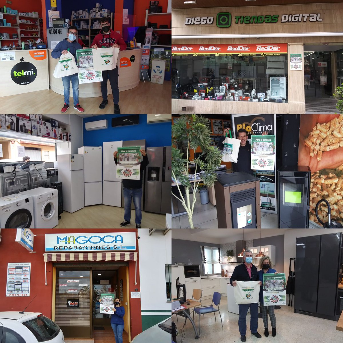FAELactualidad's tweet photo. 🙌 Finalizamos la semana con más visitas realizadas por la provincia de #Jaén para llevar la campaña #ComprayRecicla en tu #ECOTiendaFAEL, #TiendasdeAQUÍ. 

#comerciolocal #desarrollolocalsostenible #dinamismocomercial #riquezlocal #RAEE #economiacircular https://t.co/3BIsbXEGIp