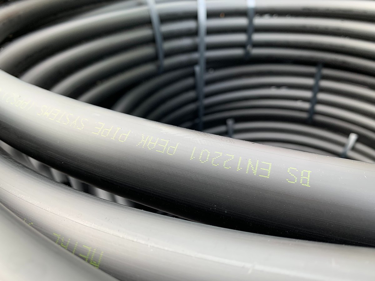 PeakPipeSystems's tweet photo. Did you know that our PE100 black pipe is approved for below or above-ground drinking water applications? Manufactured to BS EN 12201-2 and WRAS approval, our black pipe is suitable for exposed pipe networks.

Find out more at https://t.co/ilVnZVWKSY #PeakWater https://t.co/oPg2cTRFFU