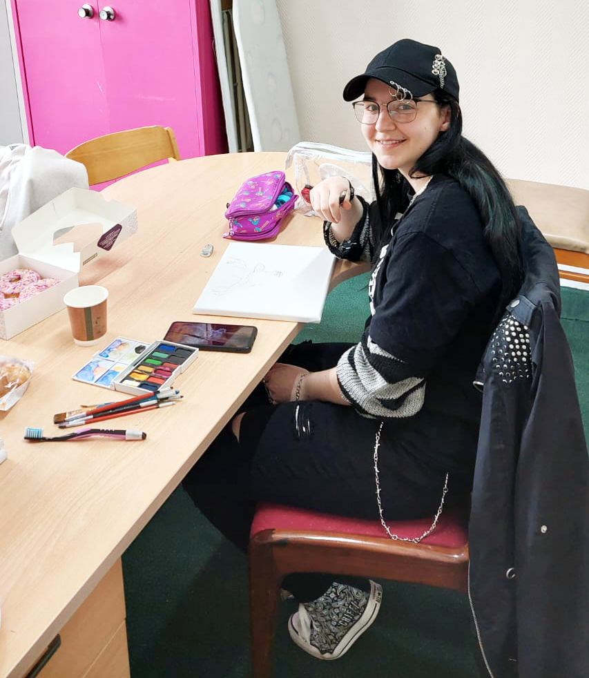transformhs's tweet photo. Spelthorne clients have been showing off their artistic skills by creating some pictures to brighten up meeting spaces. Housing & Support Officer Jennie said colleagues and clients alike had been delighted by the beautiful canvasses created. #SpelthorneFocus #TransformAt50 https://t.co/HrdNACpZY0