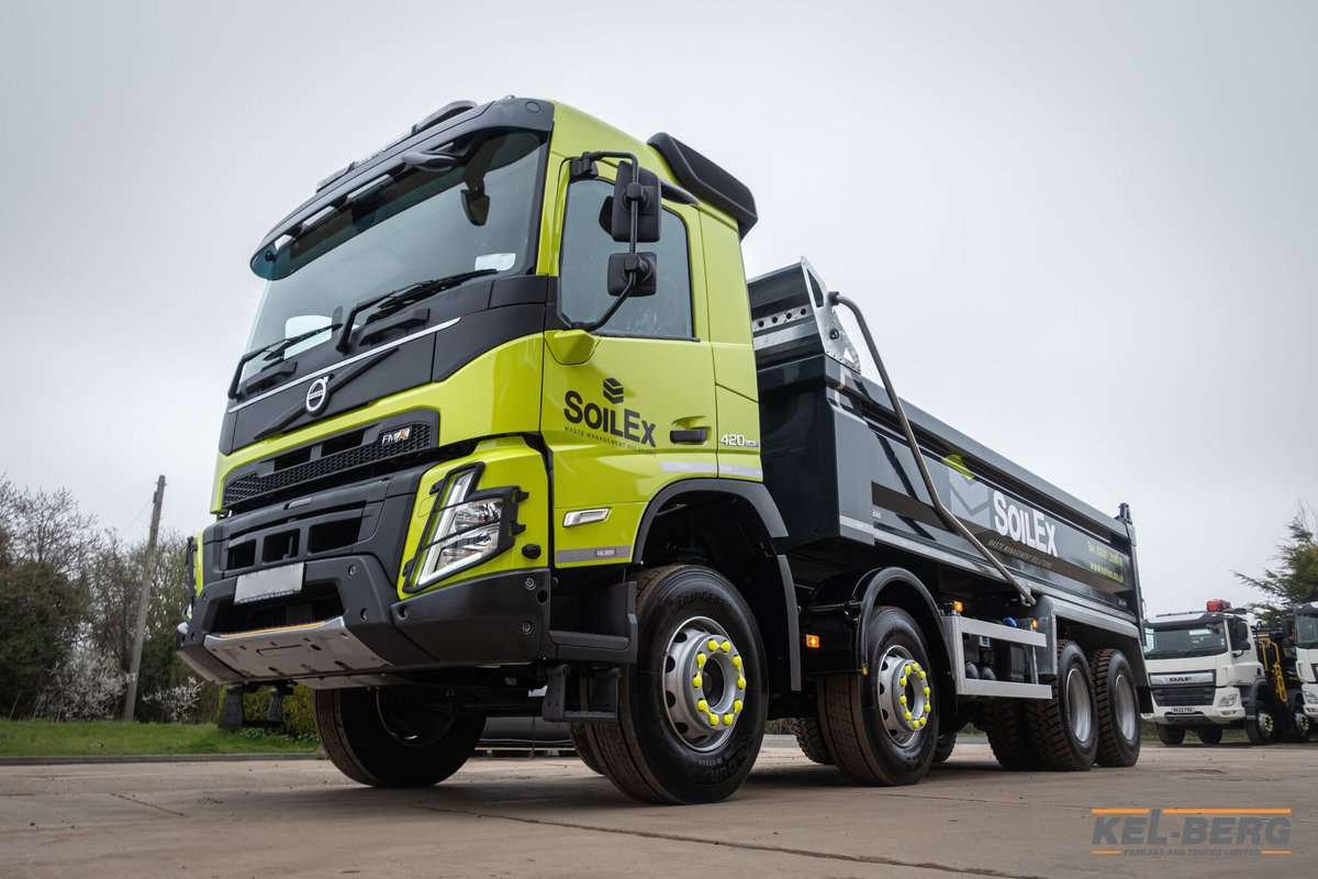 We had the pleasure of preparing a number of #new #Volvo FMX 420 8x4's c/w #KelBerg Steel Tipper installs to Soilex #Environmental Ltd in #Harpenden. Thanks to Nick and the #Soilex team for choosing Kel-Berg. We appreciate your #business.
#utilities #construction #constructionuk
