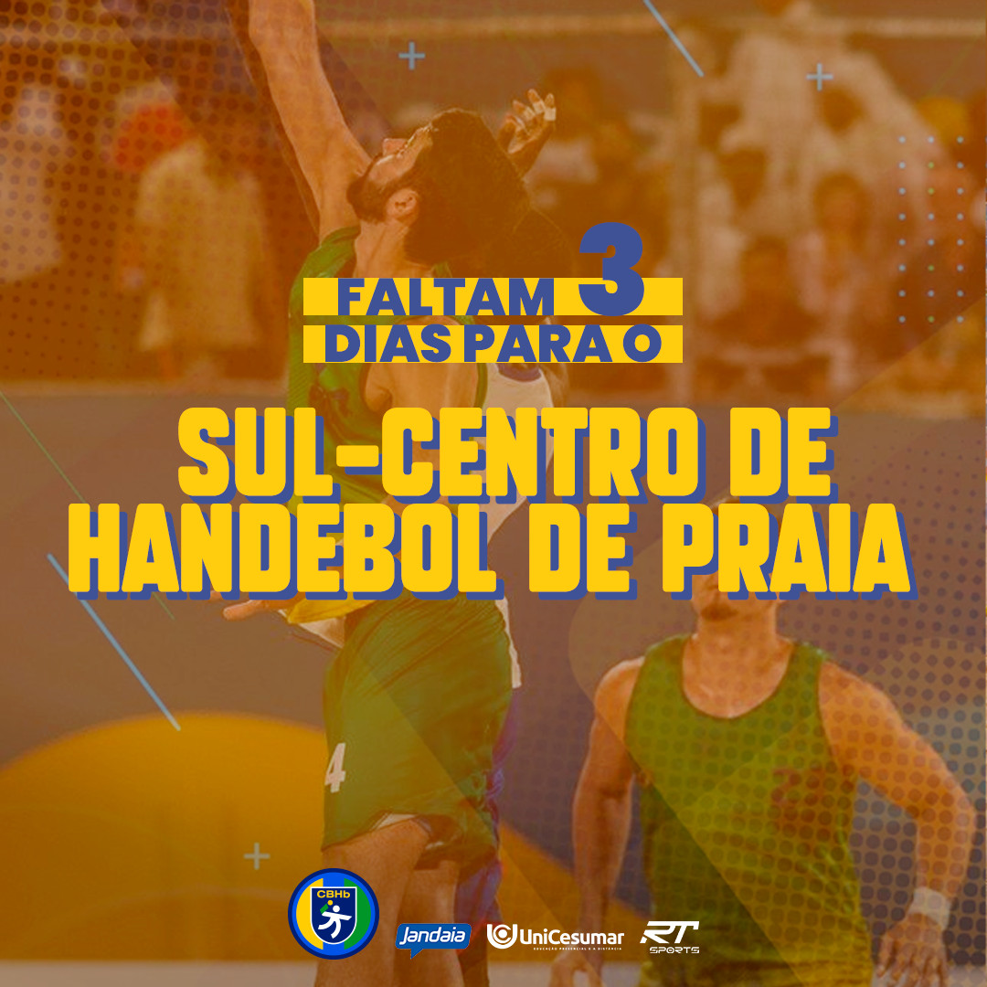 Faltam 3 dias para o Campeonato Sul-Centro Adulto de Handebol de Praia!

Lembrand... instagram.com/p/CcC0Ycljsez