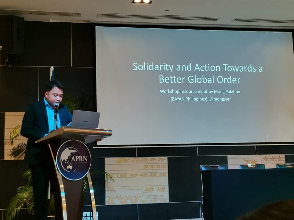 mongster's tweet photo. #aprnbiennial #redefiningdevelopment Speaker during the workshop session on 'Solidarity and Action Towards a Better Global Order' https://t.co/XCwEXkg4WH