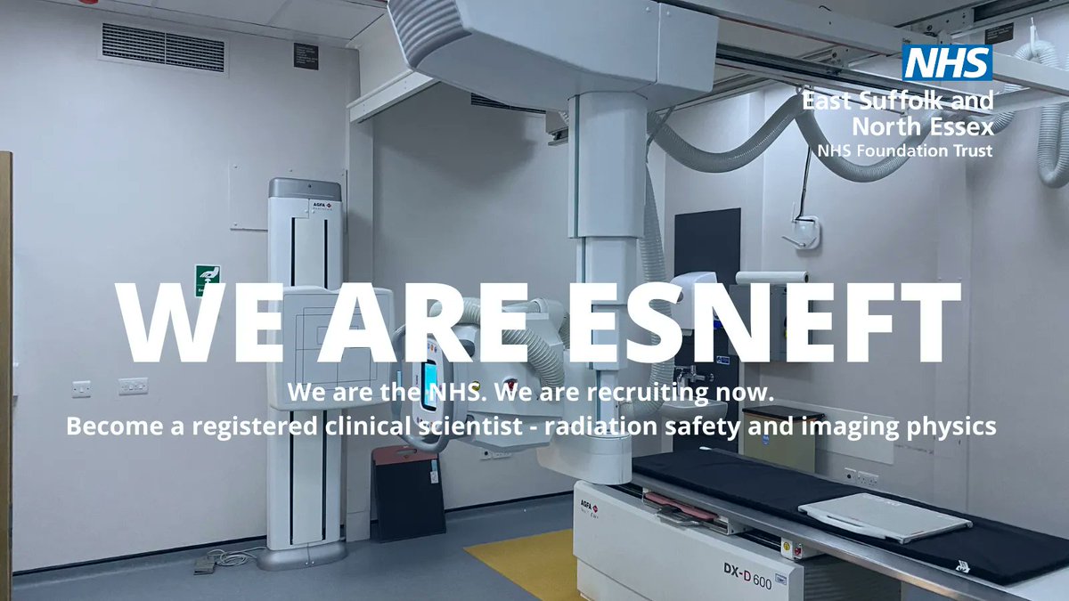 recruitmentESN2's tweet photo. Are you an @The_HCPC registered clinical scientist who is passionate about radiation safety &amp; imaging physics, on the look out for a new challenge? 👇 👇 👇 

💻 Apply now: https://t.co/nH8DsKCMcL

#NHS #NHSJobs #Hospital #Science #Physics #Radiology #Healthcare #HealthcareHeroes https://t.co/6k2EDN4IJV