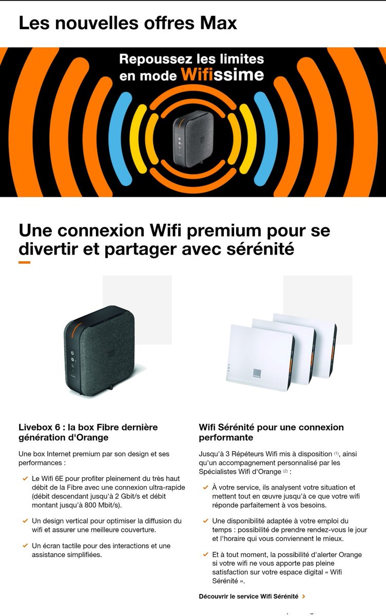 AlxTelconnected's tweet photo. Say Hello à l'offre #LiveboxMax avec #Livebox6 si vous êtes éligible Fibre 🟧
Infos complètes : https://t.co/zO6QA60SG8 https://t.co/3kjUaGlm1E