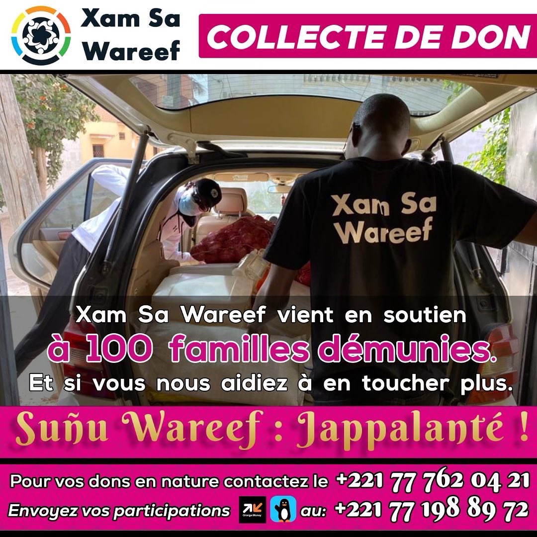 djigane's tweet image. Suñu Wareef : Jappalanté 
Notre choix, par Devoir &amp;amp; Engagement 
Xam Sa Wareef (@SaWareef / contact@xamsawareef.sn)
koparexpress.com/apps/collectes…