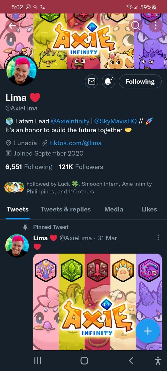 dumeimingg's tweet photo. @AxieLuck @AxieLima Doneee! God bless and stay safe everyone!💛 https://t.co/5gz1ZpEmiH