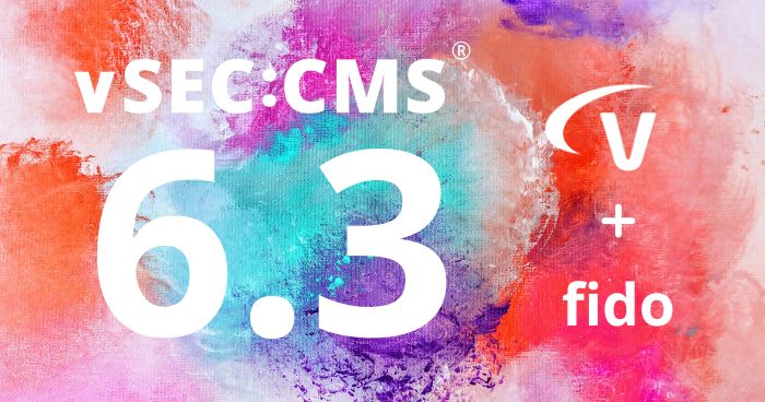versasec's tweet photo. Introducing vSEC:CMS Version 6.3! Among the #new #features: #FIDO credential management, a completely new user interface design and experience, and more!
https://t.co/AL8D4ctzo8
#pressrelease #versionrelease #CMS #IAM #CBA #FIDOalliance #FIDO2 #vSECCMS https://t.co/R55VAww6wI