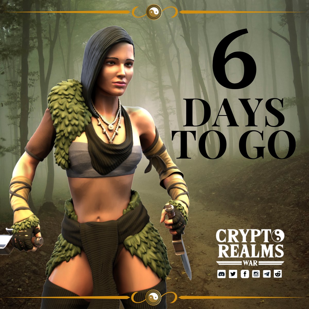 cryptorealmswar's tweet photo. Less than a week to go before we start minting!
You can call them Tier 1, Origin, or Genesis NFTs.

One thing is for sure, these will the "Chase" NFTs to get in Crypto Realms War!
Go to the Whitelist portal now!! 
https://t.co/OgScSvSabG 👈

#NFT #NFTGaming #PlayToEarn https://t.co/zkj4Av5XLe