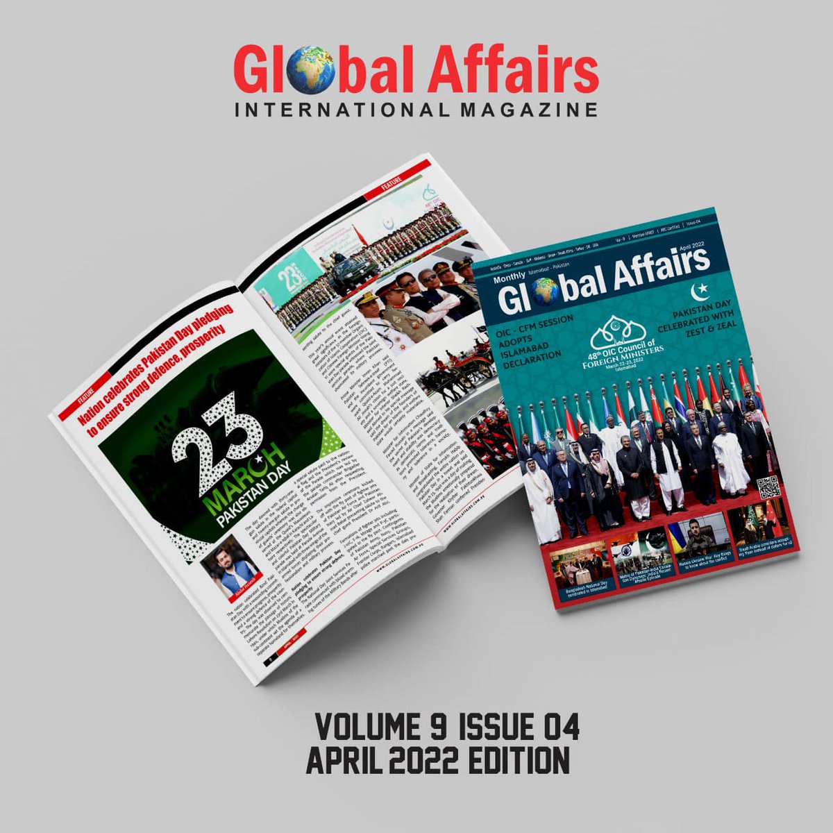cutting_group's tweet photo. Global Affairs April 2022 Edition is out now!

For the Digital Edition, Please Visit: 
https://t.co/OtRpRcCS3o

#globalaffairs #currentaffairs #magazine https://t.co/rzId7TckWt