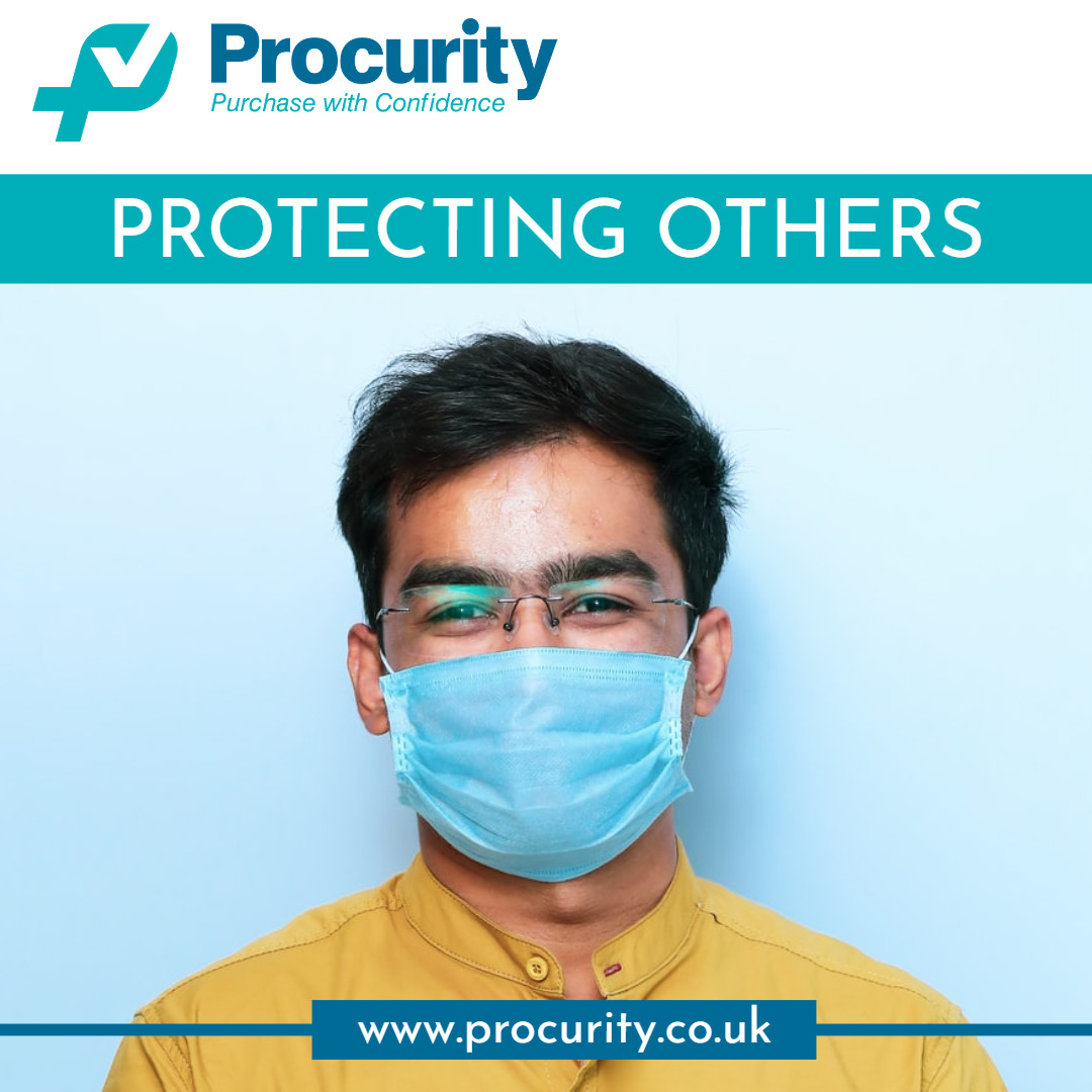 Procurity1's tweet image. Masks have been shown to protect others from wearer’s germs. As Covid doesn’t always show symptoms we don’t know when we are infectious, wearing a good quality mask makes a difference to those around us. Shop now 👉 procurity.co.uk #masks #wearamask #safetyfirst #staysafe