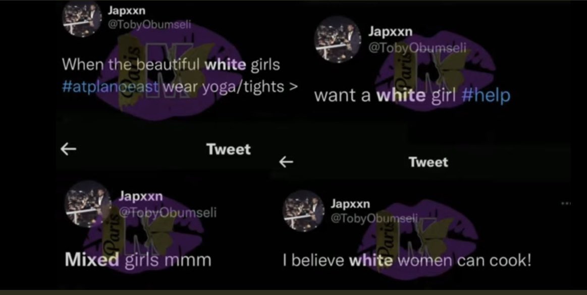 mzkenziee1's tweet photo. @TobyObumseli @gucci_twotimes 
After his disgusting tweet about BW?

I hope this same energy is giving to our fellow BW being killed by both BM and WM: Lauren smith field and the list goes on. Bm celebrated Lauren Smith death for a date with a WM calling a her a bedwench etc https://t.co/U672EiUjil