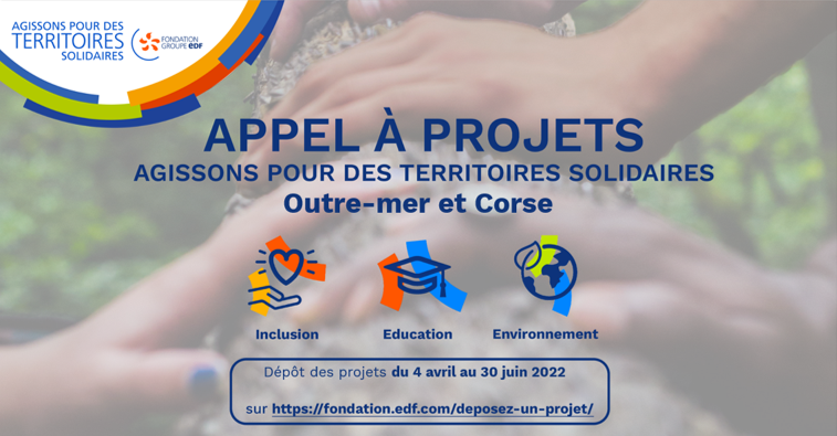 La Fondation EDF lance un appel à projet aux #Antilles-#Guyane et à #LaRéunion 

➡️« Il récompensera les projets ou expérimentations innovants dans les domaines d’intervention de la Fondation groupe EDF : l’environnement, l’éducation et l’inclusion »

➡️bit.ly/38As0az