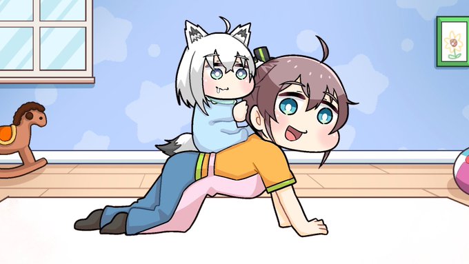 ロリ化した白上フブキにデレデレなまつりママ

#祭絵
#絵フブキ 