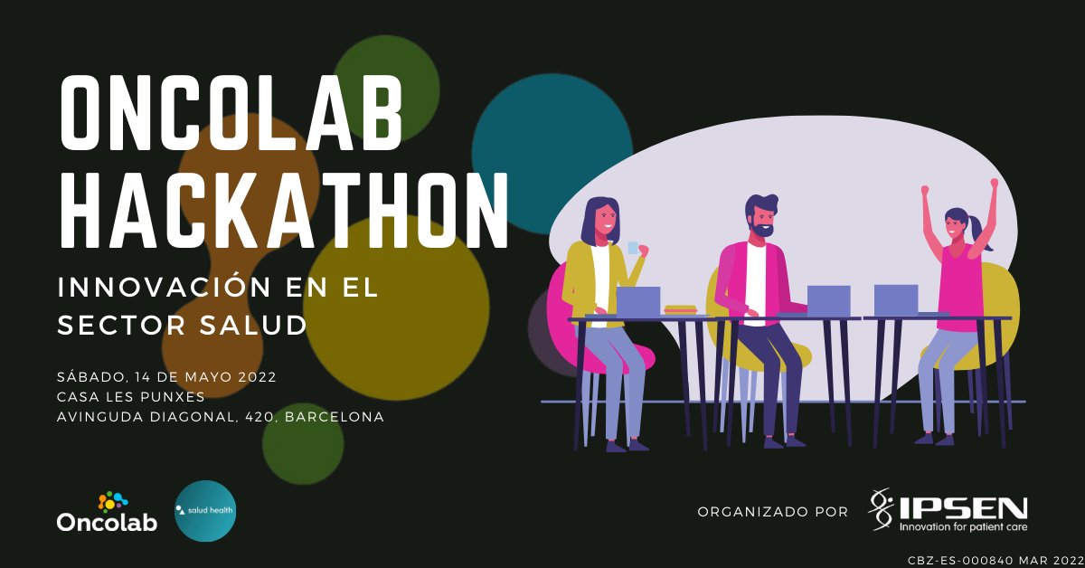 Fresh news! Hackathon in Barcelona on May 14th to address some of the unmet needs of patients with kidney cancer. Join us and innovate! oncolab.es