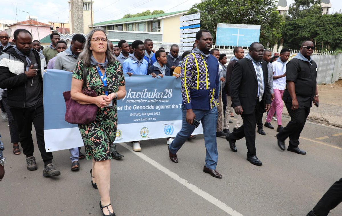 jumuiya's tweet photo. #Kwibuka28 "Let’s therefore altogether walk the “Never Again” talk, of combating genocide and preventing such tragedies from being repeated anywhere in the #EAC region &amp; the World as a whole" -EAC DSG @bazivamo @eacmediacentre @RwandaMFA https://t.co/yVkEvZ489t